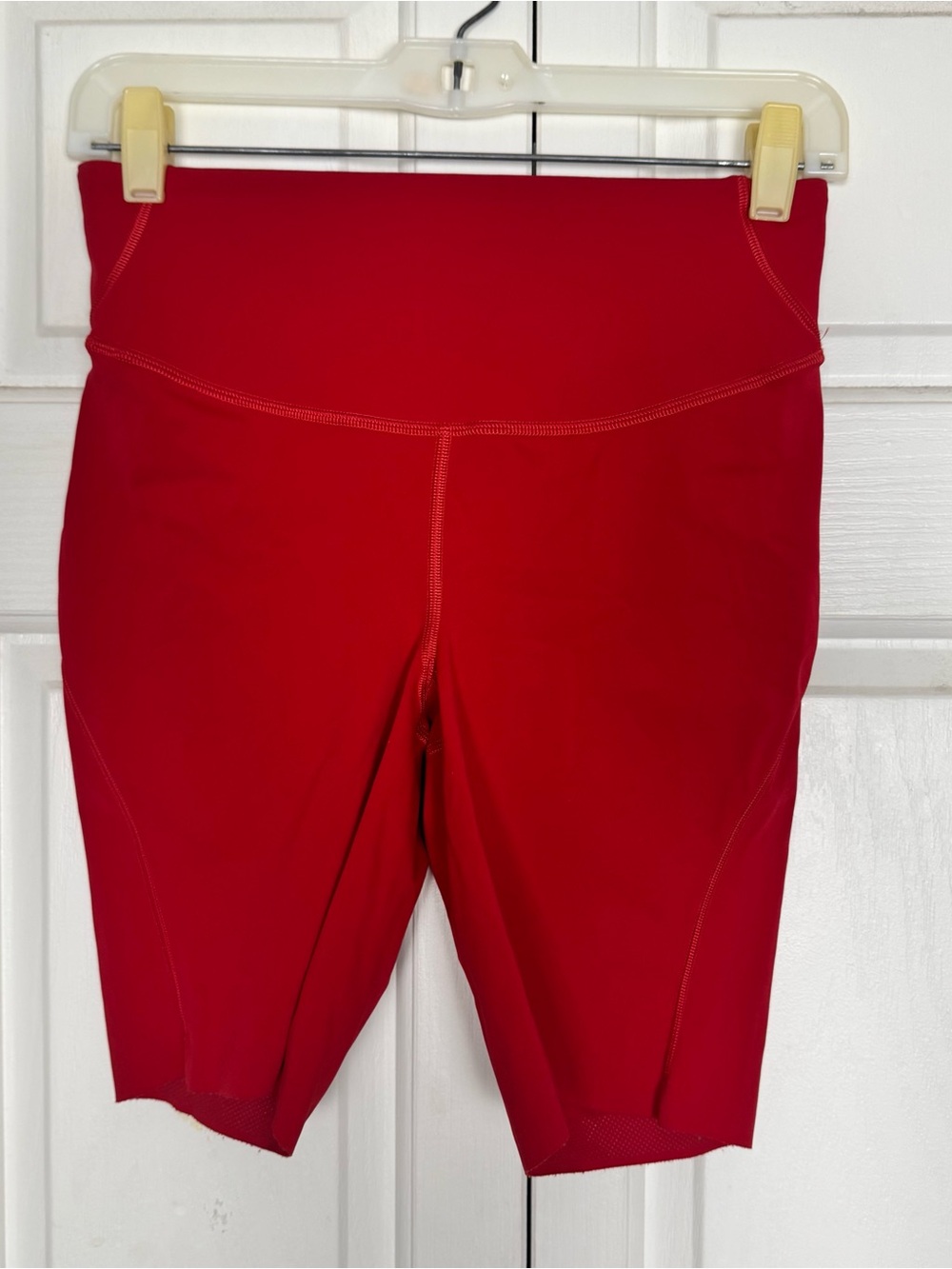 lululemon athletica Red High-Rise Bike Shorts